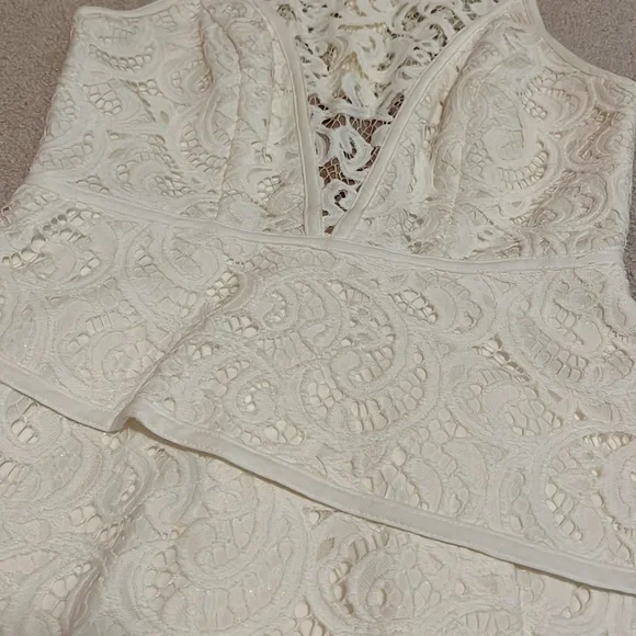 BCBGMaxAzria White Lace Dress - Picture 8 of 15